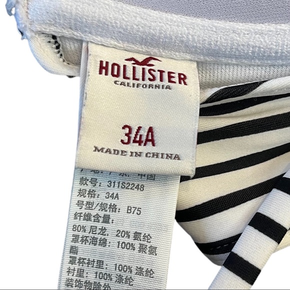 Hollister Stripe Pushup Bikini Top - Picture 3 of 3